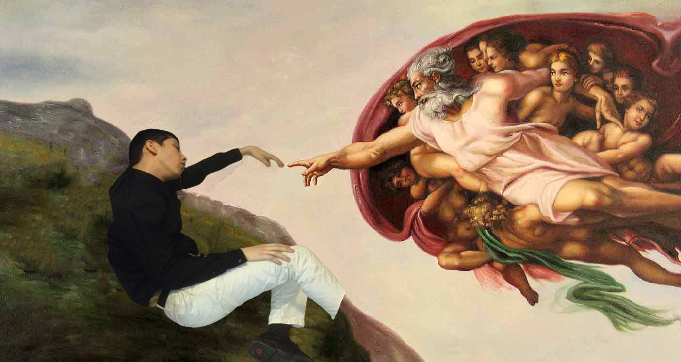 Человек соприкасается с искусством с самого рождения. Сотворение Адама картина Микеланджело. Рождение Адама Микеланджело картина.