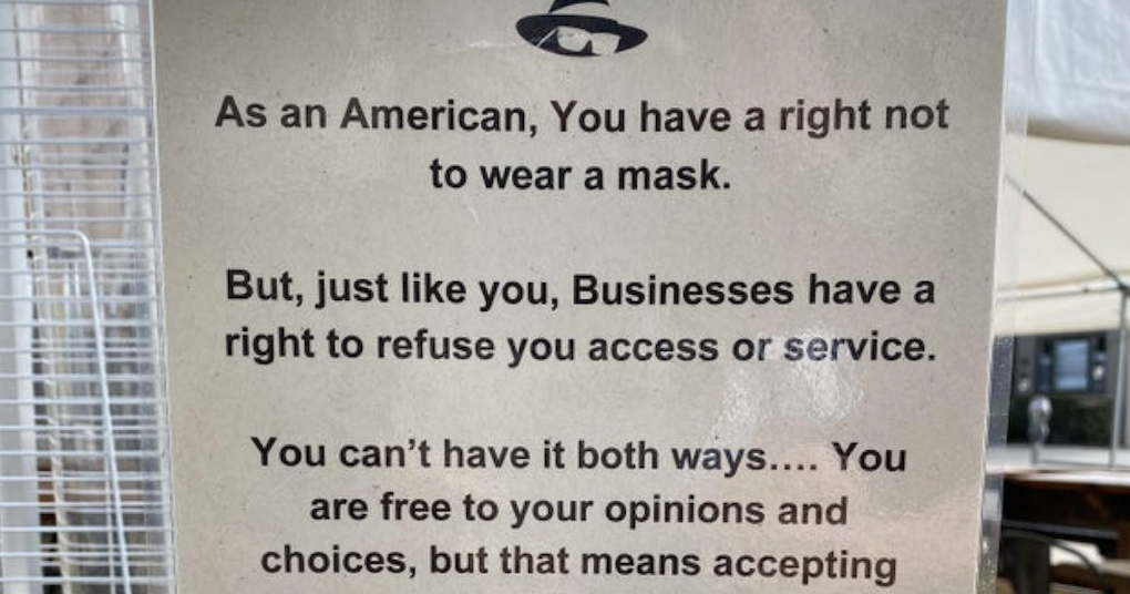 This shop’s takedown of covidiots who refuse to wear a mask is simply perfect