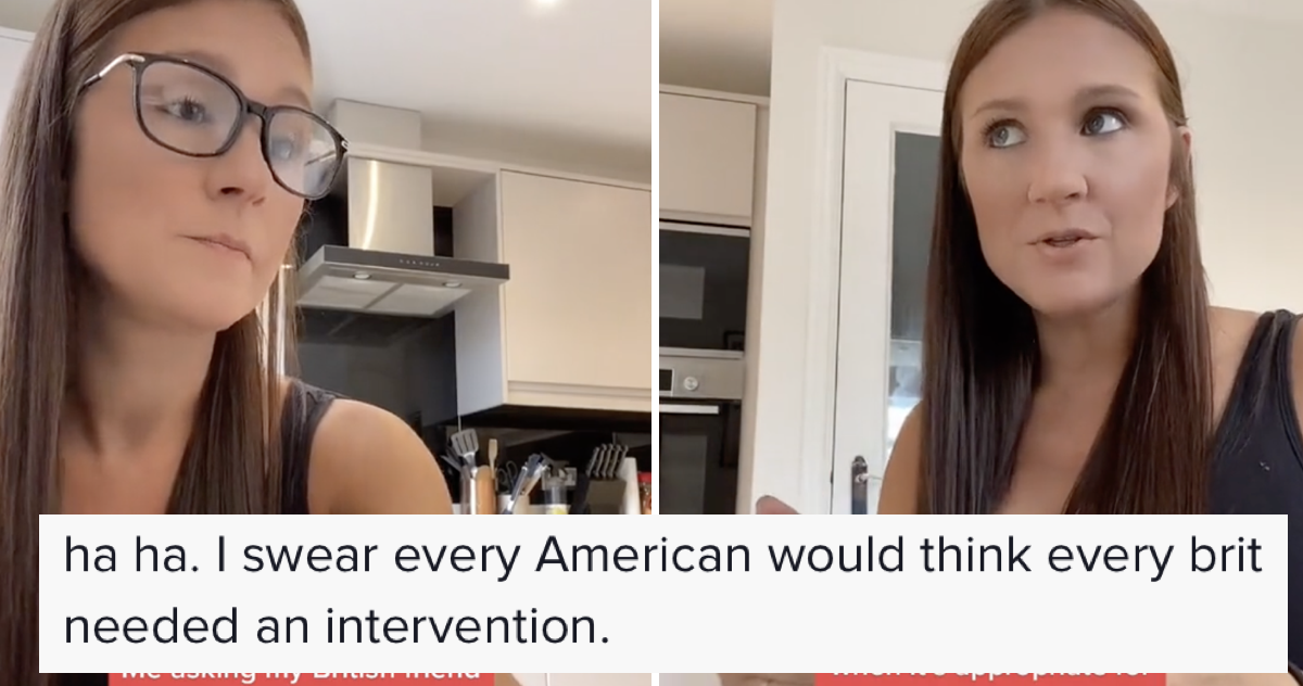 This American asking their ‘British friend’ when it’s okay to have a drink is fabulously done and so on the money