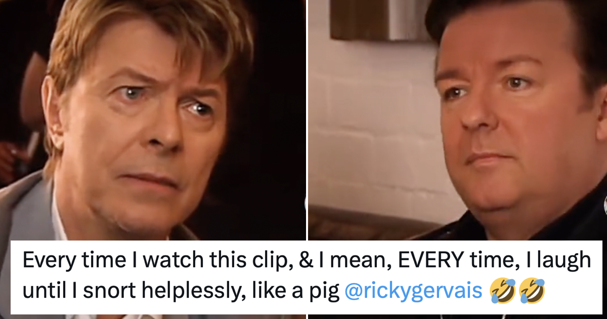 David Bowie on Extras has just gone wildly viral again and it’s always a 5-star treat