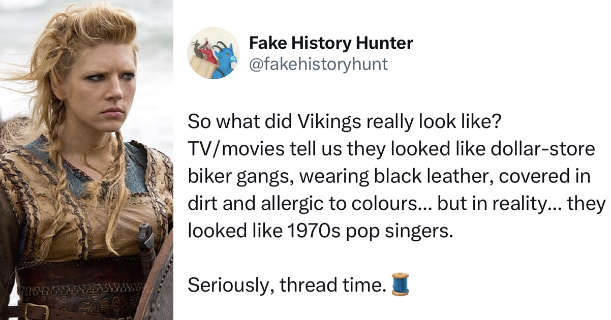 Turns out Vikings looked a bit different from what you might have thought and it sent this thread wildly viral