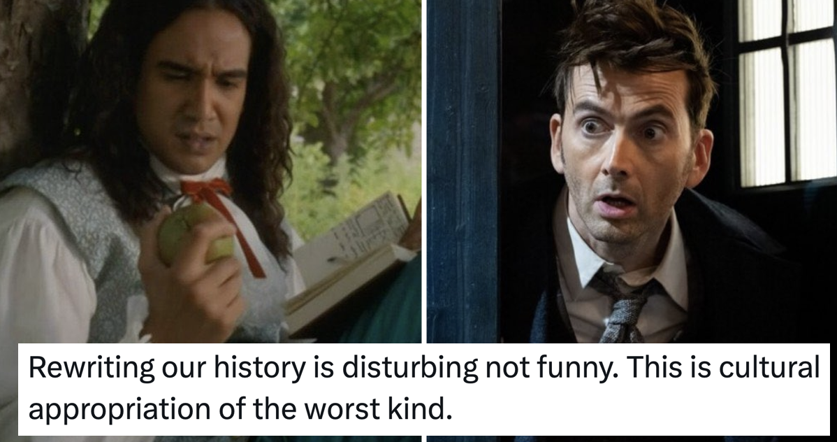 A certain type of man was furious that Doctor Who depicted Isaac Newton as a person of colour and this response was everything