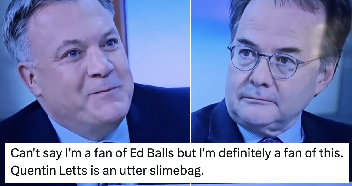 You don’t have to like Ed Balls to love his magnificent takedown of Daily Mail columnist Quentin Letts