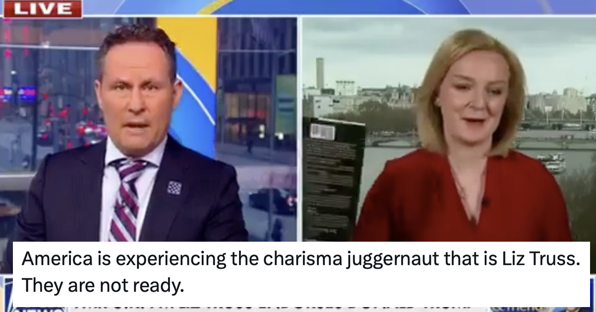 America’s introduction to Liz Truss on Fox News didn’t go entirely to plan and it was simply magnificent